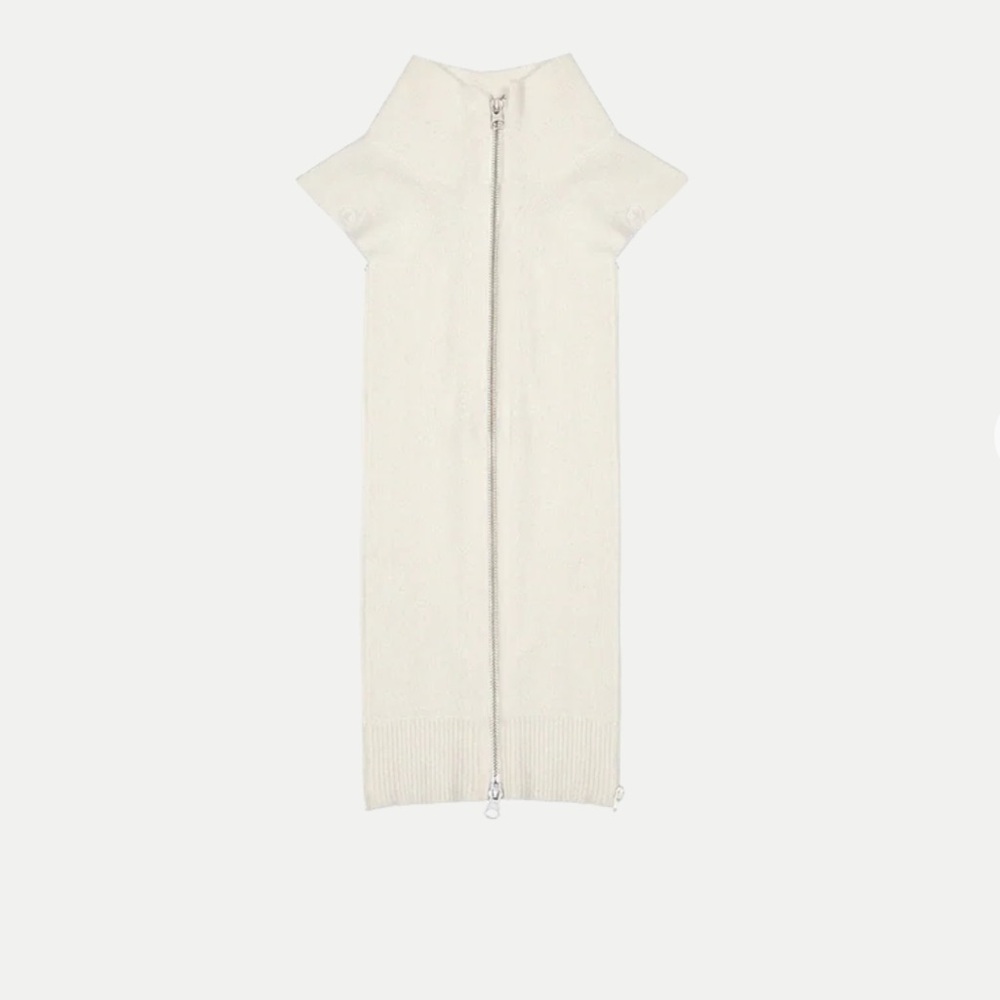 Veronica Beard Uptown Cashmere Dickey in Ivory